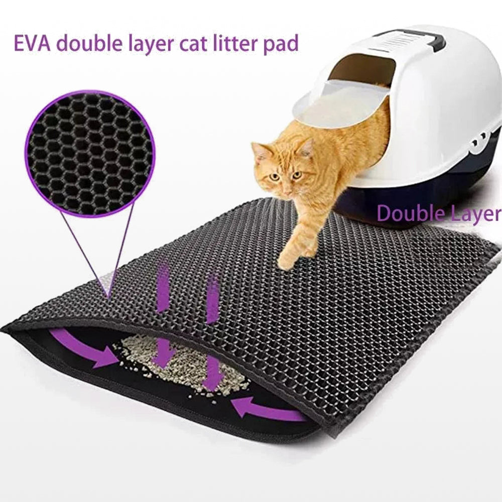 Double-Layer Waterproof Cat Litter Mat