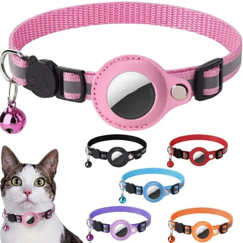 Cat Collar With Airtag GPS Case Tracker