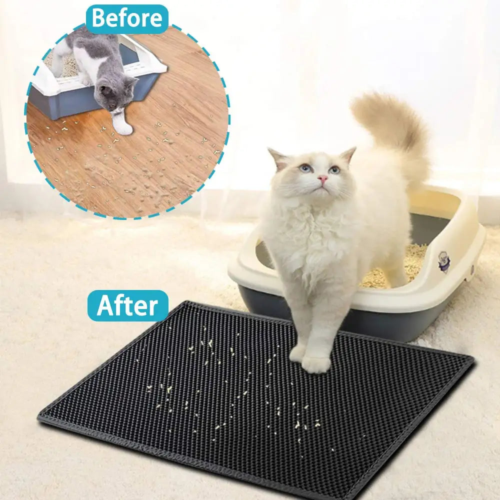 Double-Layer Waterproof Cat Litter Mat