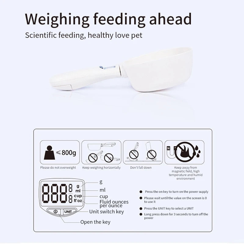 Pet Food Scale Electronic Measuring Tool