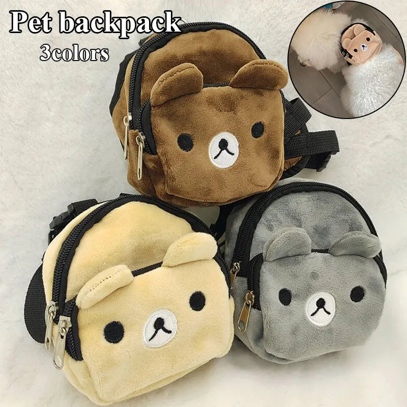 Bear Smiling Face Pet Backpack