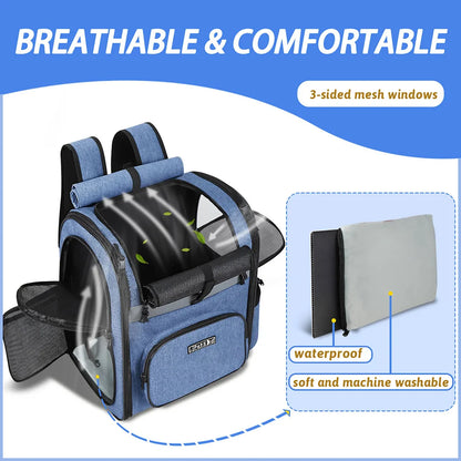 Pet Double Shoulder Carrier Backpack