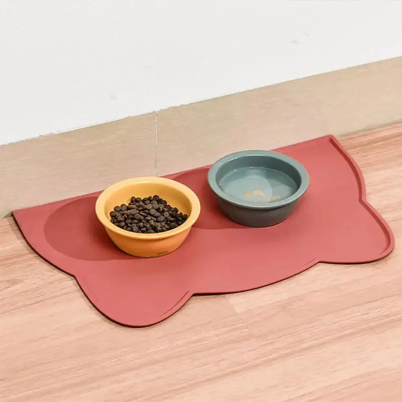 Silicone Non-Stick Waterproof Pet Feeding Bowl Mat