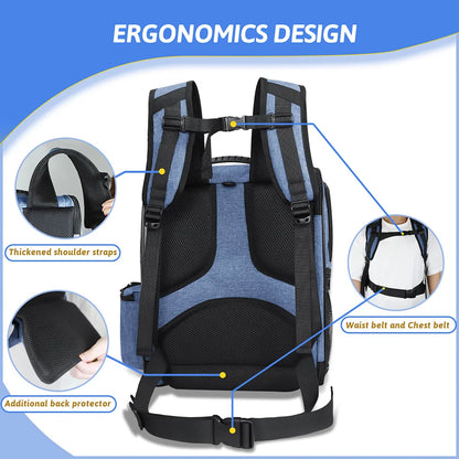 Pet Double Shoulder Carrier Backpack