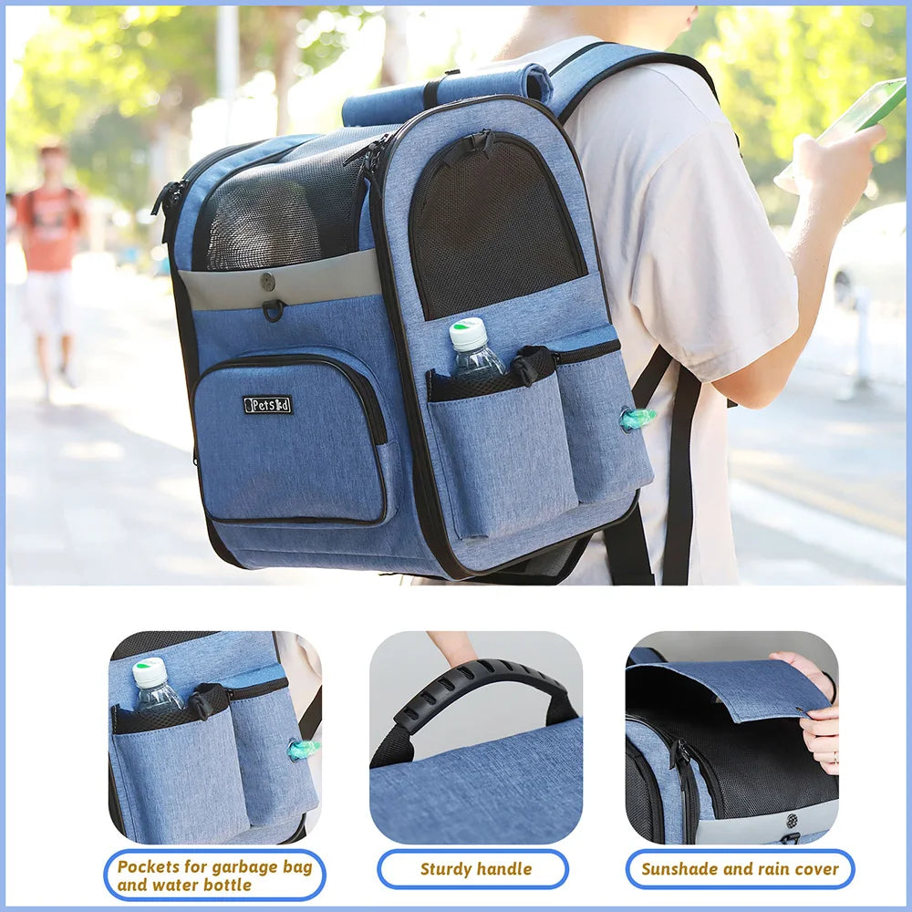 Pet Double Shoulder Carrier Backpack