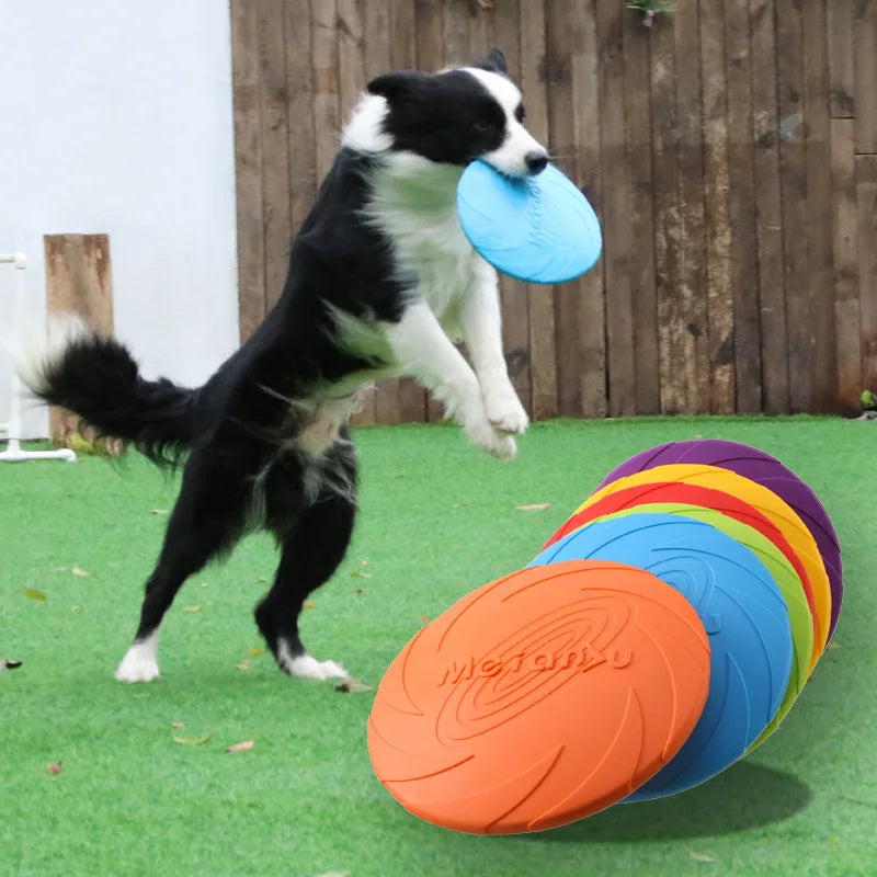 OUZEY Bite Resistant Flying Disc Toys For Pets